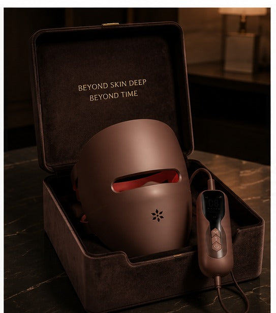 Luxera LED mask in its premium presentation case